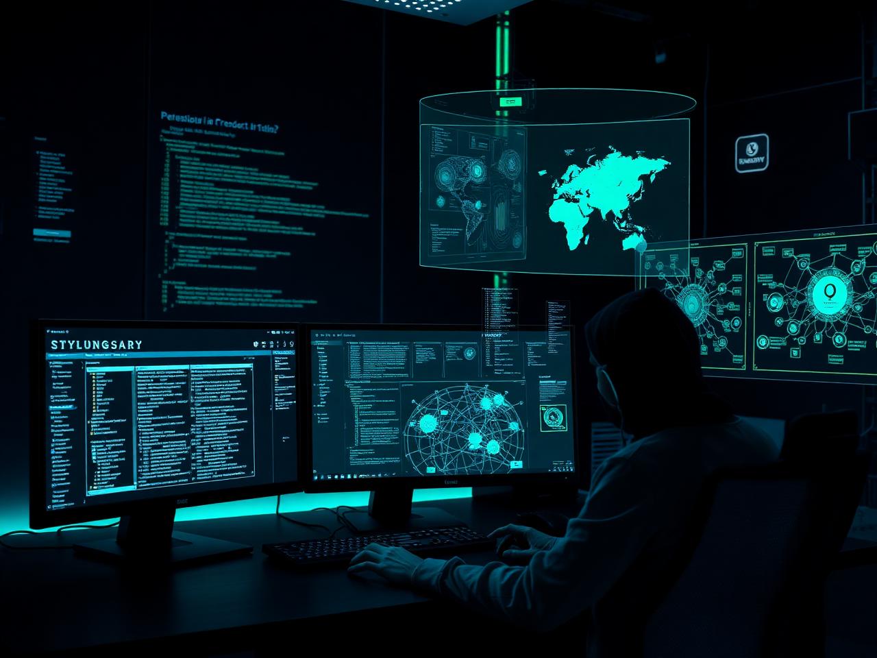 NovaSentinelX penetration tester reviewing vulnerability scans and exploit maps